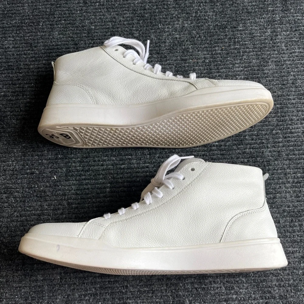 Cole Haan Grand Crosscourt High Top Men 11.5 White Leather Sneaker Preppy career